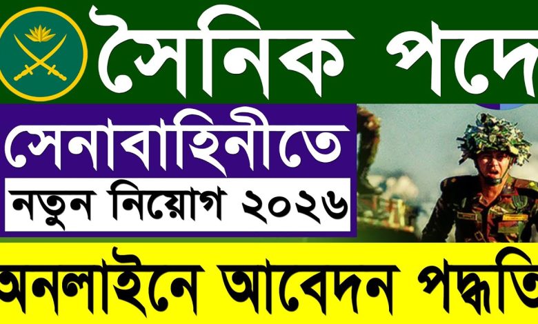 Sainik Job Circular 2025 – Army Sainik Circular 2025